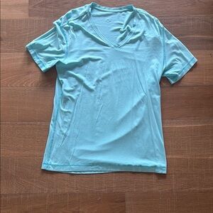 lululemon athletica Light Blue Short Sleeve Tee